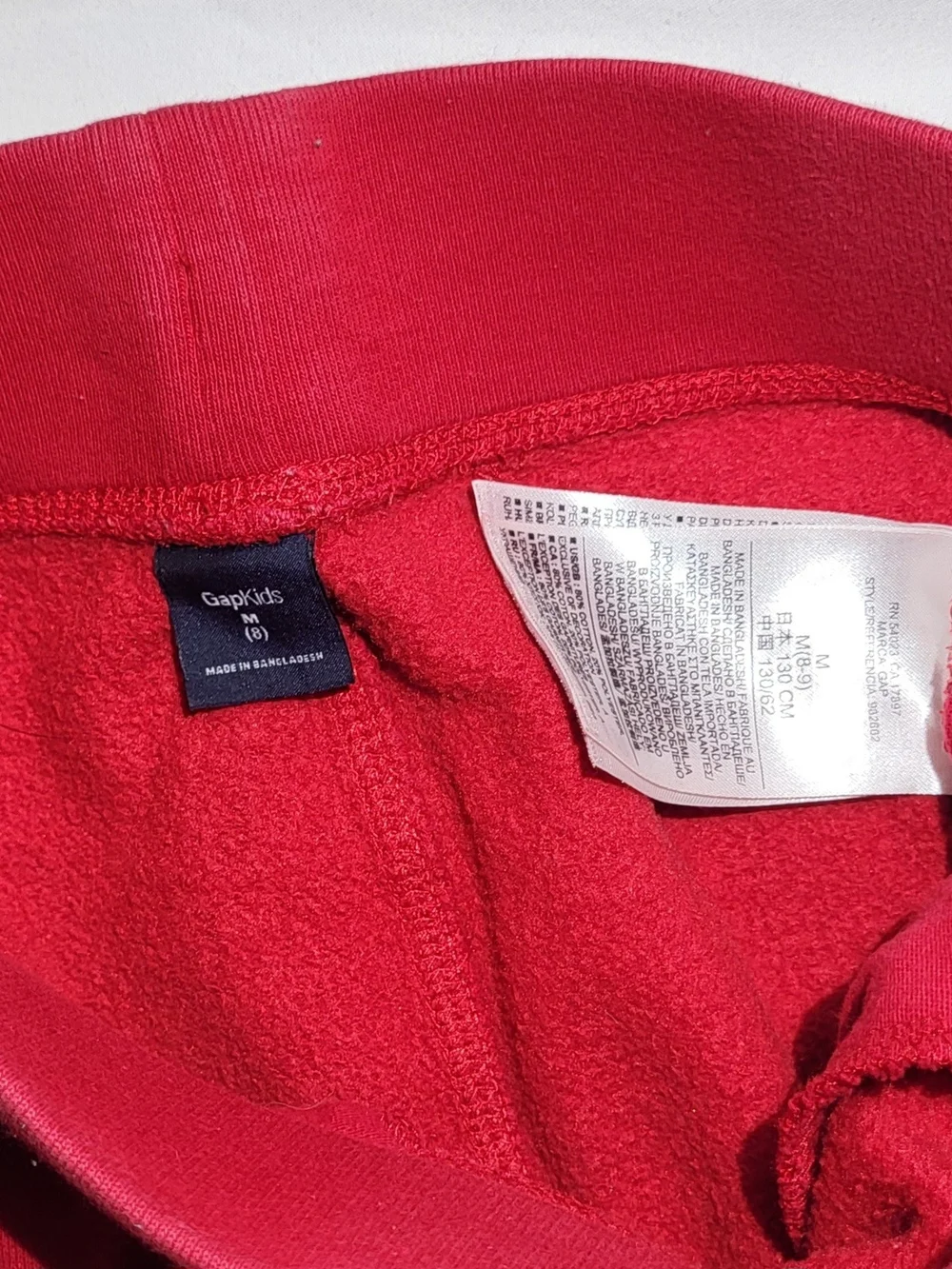 GAP Kids Red Drawstring Joggers